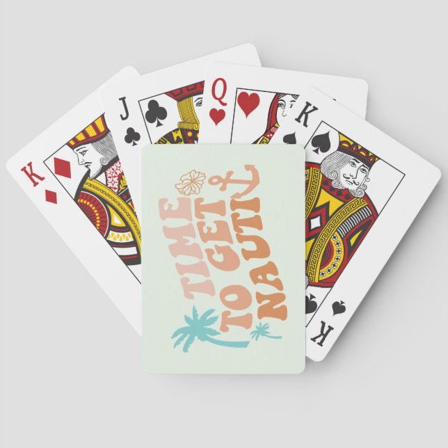 Baraja De Cartas Es hora de conseguir Nauti (Reverso)