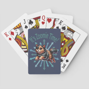 Baraja De Cartas Es Hora Zoomie Gato de Concha de Tortuga