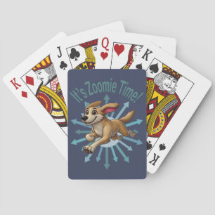 Baraja De Cartas Es Hora Zoomie Mutt Marrón Claro Mediano