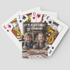 Baraja De Cartas ¡Es la hora de la reproducción! Foto personalizada
