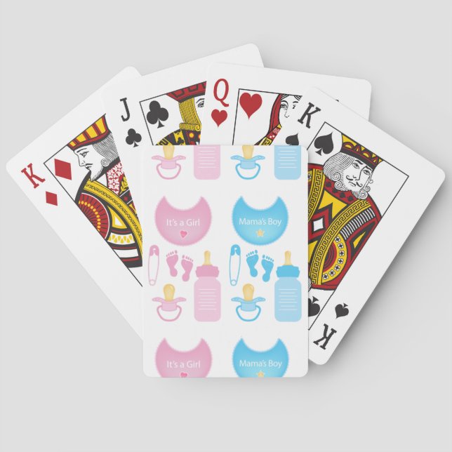 Baraja De Cartas es un chico chica (Reverso)