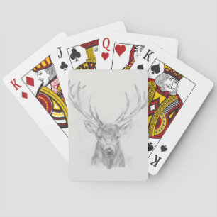 Baraja De Cartas Esbozo de alce contemporáneo