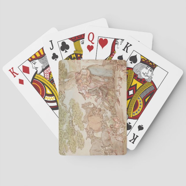 Baraja De Cartas Esbozo de la sintaxis del Dr. (Reverso)