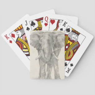 Baraja De Cartas Esbozo elefante