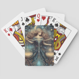 Baraja De Cartas Escala Libra Zodíaco Astrología Cumpleaños Celesti