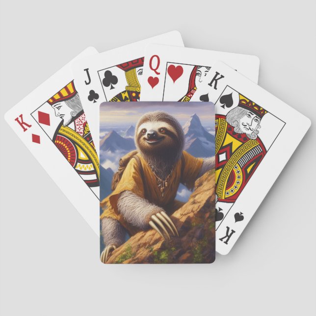 Baraja De Cartas Escalada de Montaña Sloth (Reverso)