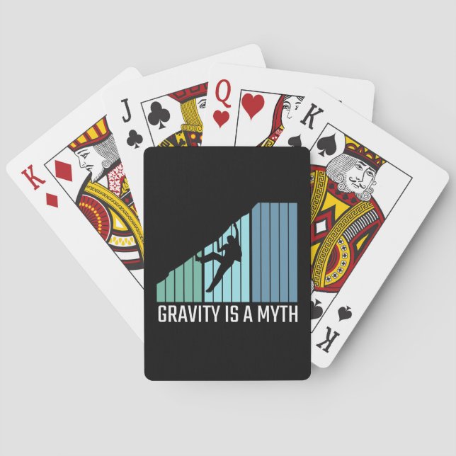 Baraja De Cartas Escalada - La gravedad es un mito (Reverso)