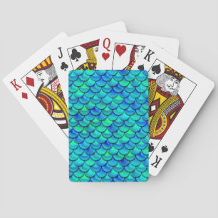 Baraja De Cartas Escalas azules de Aqua Falln