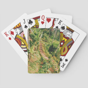 Baraja De Cartas Escalera de bosques lluviosos de Bali