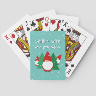 Baraja De Cartas Escalofriante con mis gnomos Navidades divertidos