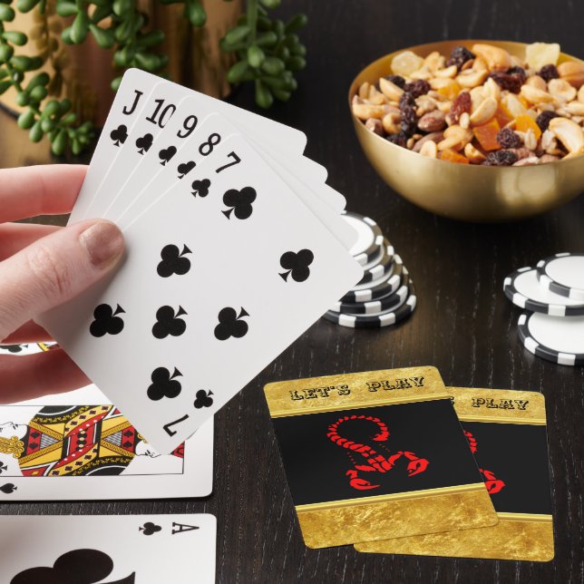 Baraja De Cartas Escándalo venenoso rojo: insecto muy venenoso (In Situ)