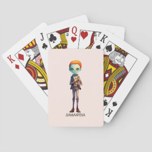 Baraja De Cartas Escandaloso pero lindo niño zombi - Adorable Macab