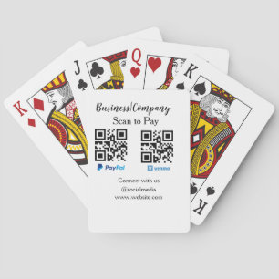 Baraja De Cartas Escanear para pagar código q r paypal venmo agrega