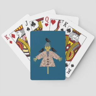 Baraja De Cartas Escarecrow y ravens de paja de Halloween