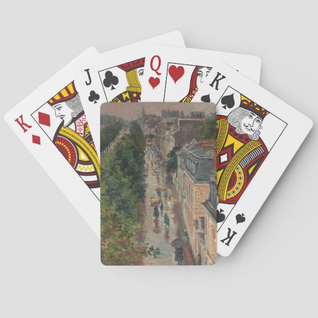 Baraja De Cartas Escena callejera en París, Francia (por Maximilien (Reverso)