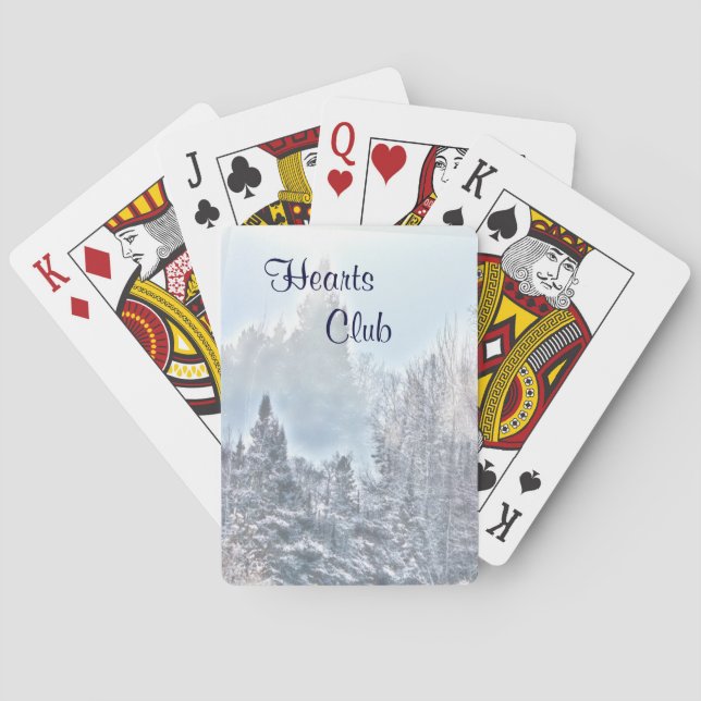 Baraja De Cartas Escena de invierno (Reverso)