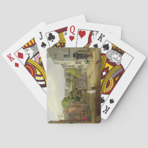 Baraja De Cartas Escena de la calle en Chorley, Lancashire, con una