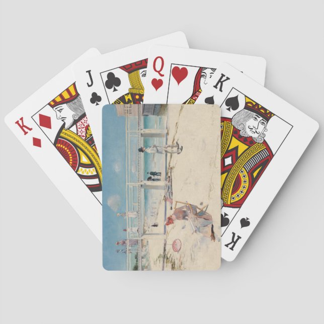 Baraja De Cartas Escena de playa (vacaciones en Mentone) (Arte aust (Reverso)