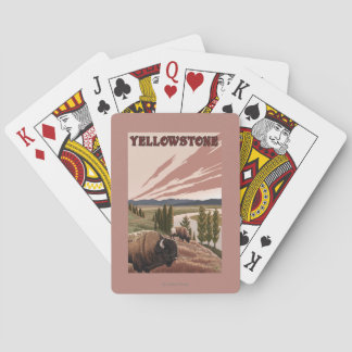 Baraja De Cartas Escena de YellowstoneBison
