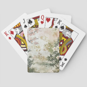 Baraja De Cartas Escena del Jardín de Cerezo en Flor (6)