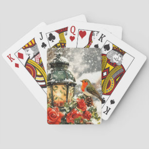 Baraja De Cartas Escena festiva de invierno en Wonderland