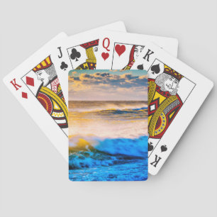 Baraja De Cartas Escenario costero al amanecer