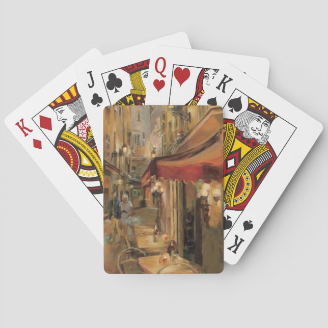 Baraja De Cartas Escenario de la calle de París (Reverso)