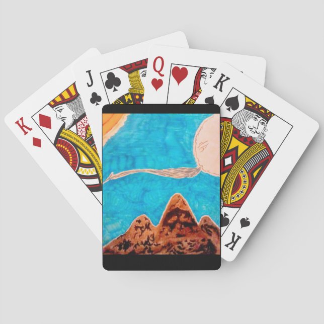 Baraja De Cartas Escenario del clima de montaña (Reverso)