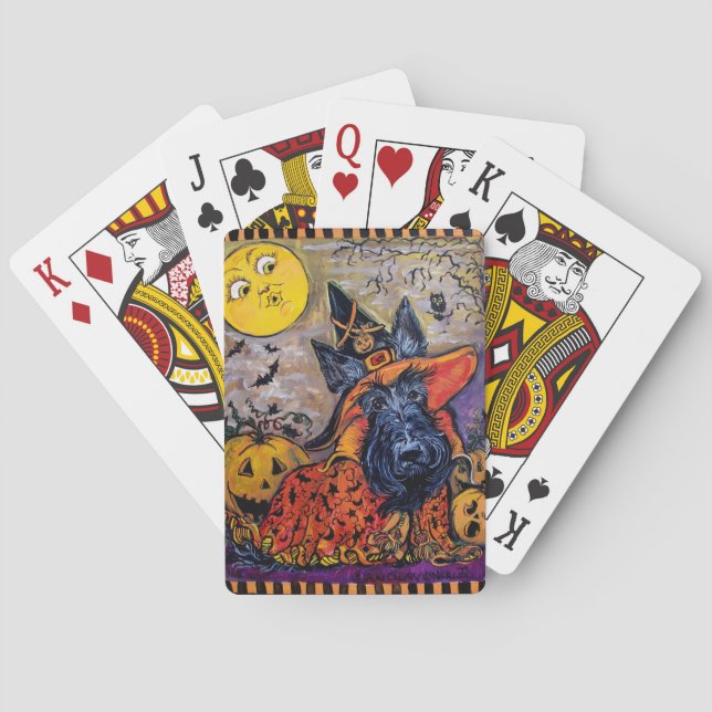 Baraja De Cartas Escocés de Halloween (Reverso)