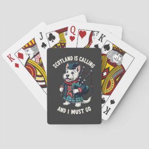 Baraja De Cartas Escocia: Perro Terrier Escocia llama y debo hacerl