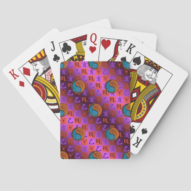 Baraja De Cartas Escorpio y Jabalí de Madera (Reverso)