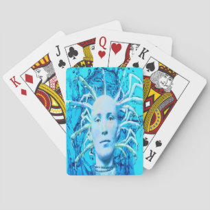 Baraja De Cartas Escorpión azul