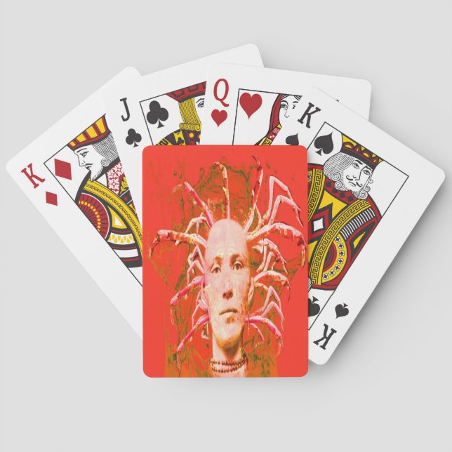 Baraja De Cartas Escorpión rojo (Reverso)