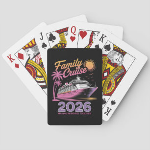 Baraja De Cartas Escuadrón de crucero familiar viaje coincidente 20