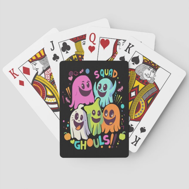 Baraja De Cartas Escuadrón de Halloween Ghouls (Reverso)