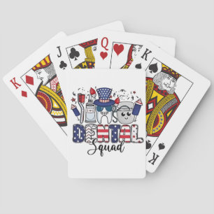 Baraja De Cartas Escuadrón Dental Dentista Lindo Higienista 4 de Ju