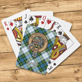 Baraja De Cartas Escudo Campbell sobre el uso de Tartán