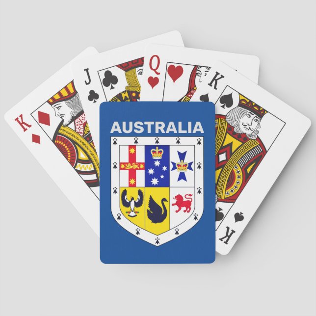 Baraja De Cartas Escudo de armas de Australia (Reverso)