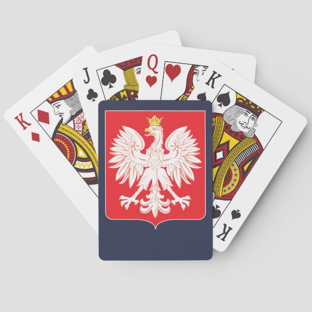 Baraja De Cartas Escudo De Armas De Polonia (Reverso)
