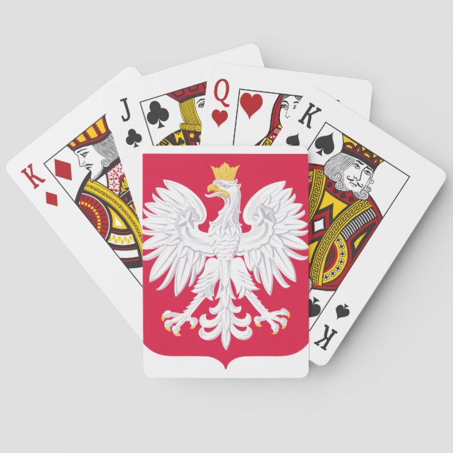 Baraja De Cartas Escudo de armas de Polonia (Reverso)