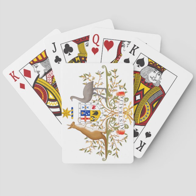 Baraja De Cartas Escudo de Australia (Reverso)