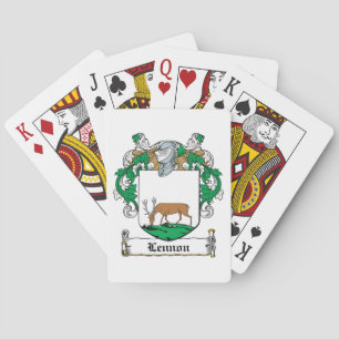 Baraja De Cartas Escudo de la familia de Lennon