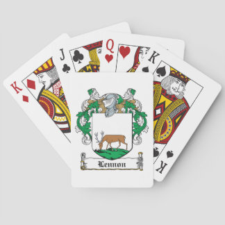 Baraja De Cartas Escudo de la familia de Lennon