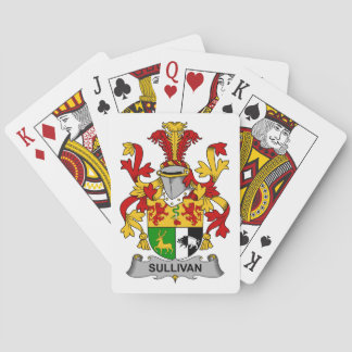Baraja De Cartas Escudo de la familia de Sullivan