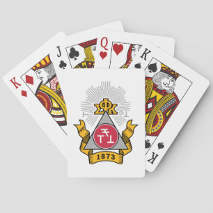 Baraja De Cartas Escudo de Phi Sigma Kappa