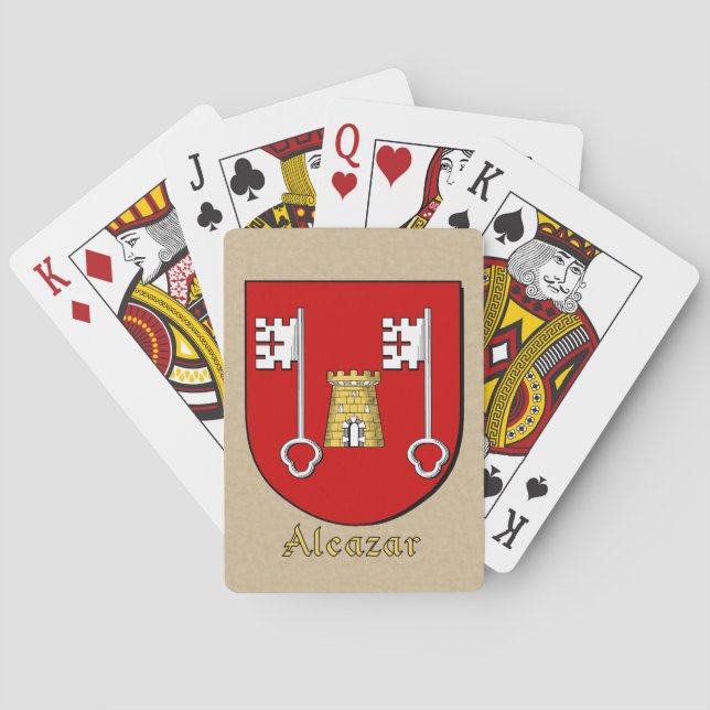 Baraja De Cartas Escudo heráldico de Alcázar (Reverso)