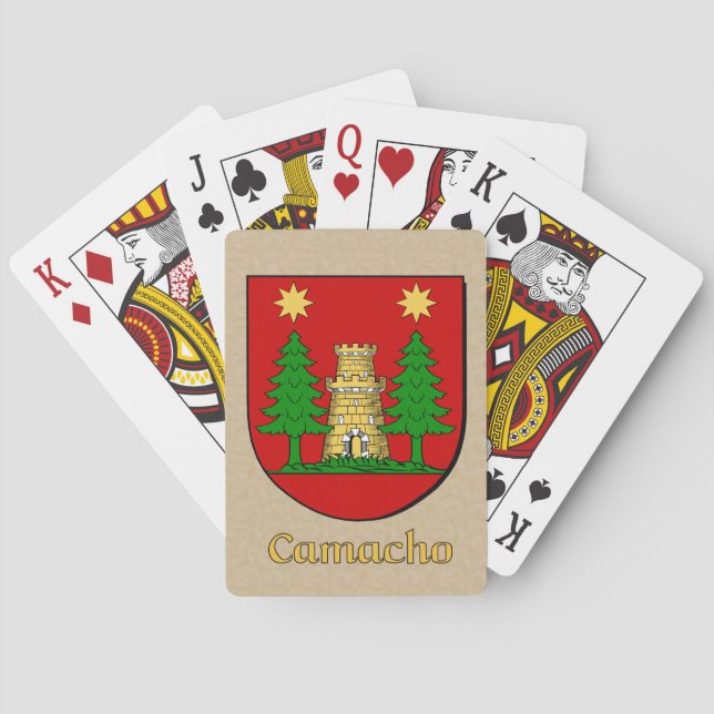 Baraja De Cartas Escudo heráldico de Camacho (Reverso)