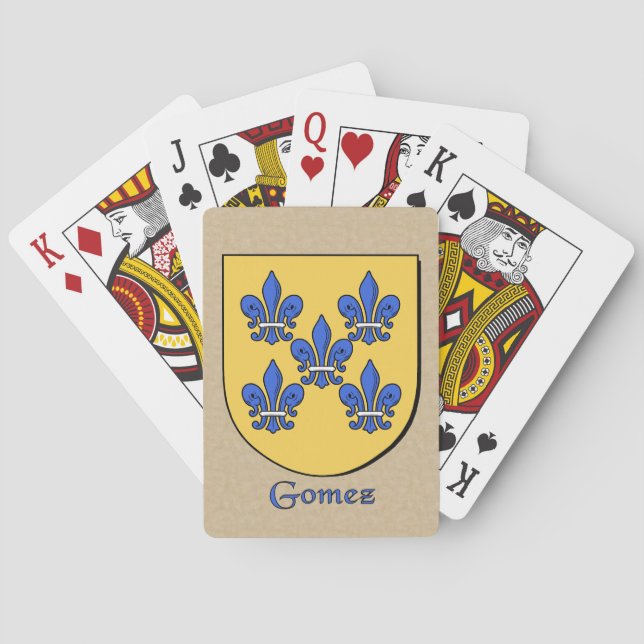 Baraja De Cartas Escudo heráldico de Gómez (Reverso)