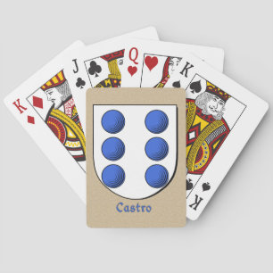Baraja De Cartas Escudo histórico de Castro