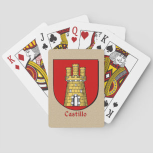 Baraja De Cartas Escudo histórico del Castillo de Apellido español